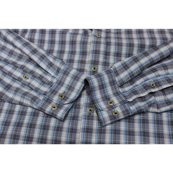 Eddie Bauer Travex Plaid Shirt Men’s Size Large‎ Button Down Lightweight Classic - Picture 13 of 15